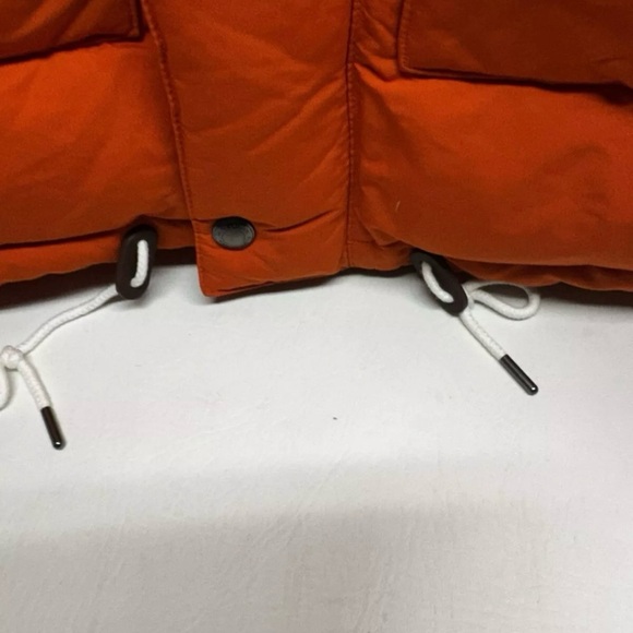 Polo Ralph Laurent Men's Orange Puffer parka insulated winter Jacket size M - Picture 16 of 16